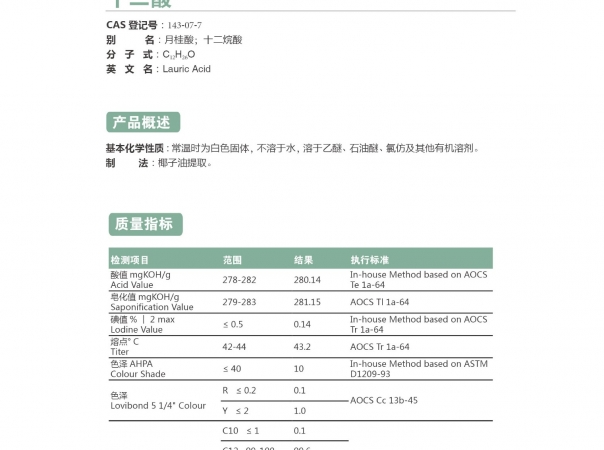 月桂酸（十二酸）